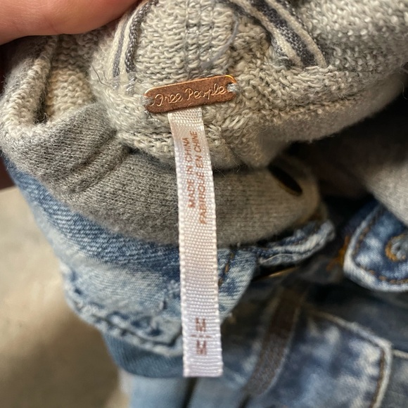 Free People Jean Jacket Hoodie - Picture 3 of 5